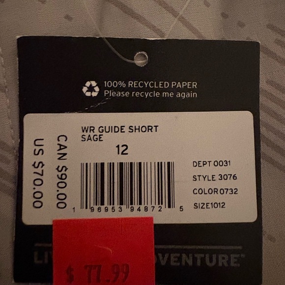 Eddie Bauer Guide Pro Shorts in sage. Women’s size 12. - Picture 11 of 11